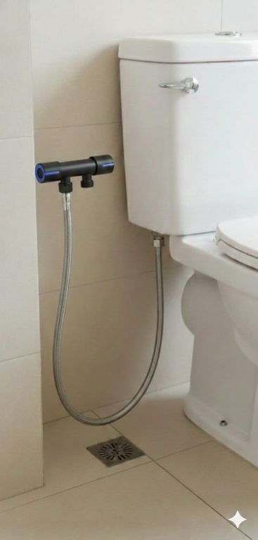 VALVULA DESVIADORA PARA BIDET NEGRO MATE