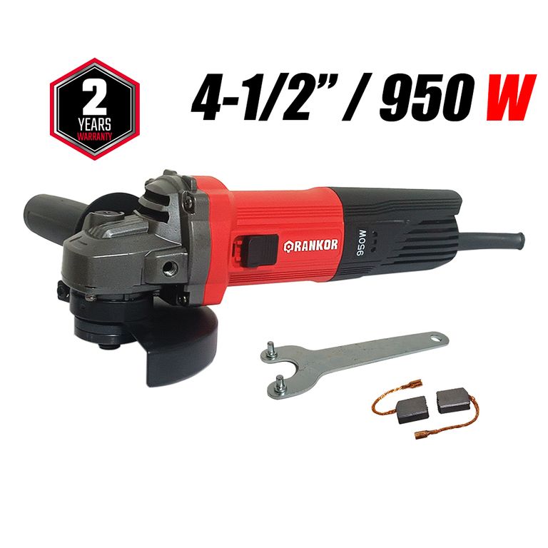 Amoladora Esmeril Angular Industrial 4 1/2" Rankor RAG950401 950W 11000rpm
