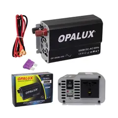 OPALUX - Inversor De Voltaje De Onda Modificada 600W 24V OP-600M-24V OPALUX