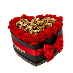 AIROSA - Corazón Eterno AIROSA - Box Abundancia 30-34 Rosas Preservadas + Tarjeta Premium