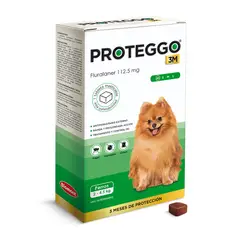 PROTEGGO - 3m 112.5mg - Xs, Perros De 2 A 4.5kg (verde)