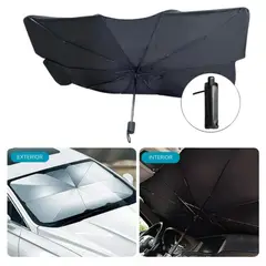 GENERICO - Protector Solar Para Carro Parasol Forma Sombrilla Para Automóvil Tapasol