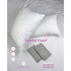 AMADEUS HOME - Pack Ahorro x2 Almohadas Antialérgicas 2 Plazas con Fundas Incluidas