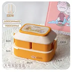 GENERICO - LONCHERA KAWAII CASITA TAMAÑO L NARANJA