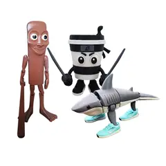 GENERICO - Italian Brainrot Pack 3 Tung Tung Sahur, Asesino Capuccino y Tralalero Tralala