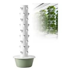 QUICK - Torre De Cultivo Hidropónico Vertical 165x53cm Color Blanco