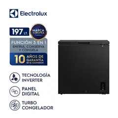Electrolux - Congelador Horizontal Electrolux 197L Inverter con Función Turbo EFH20S2P5AB