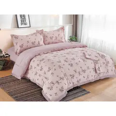 MINGDA - Set de Edredón de 5 Piezas + Set Sabanas + Fundas 100% Calidad