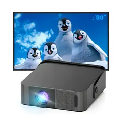 OWLENZ - Proyector SD200 Smart Owlenz Android 12 + Ecran Reflectiva 80 Pulgadas Gris