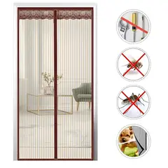 GENERICO - Cortina 90cm x 200cm antimosquitos - Marron