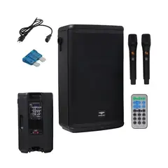 BATBLACK - ParlanteGabinete Activo 15″ 10000W c USBBTFMEQTWS BT-5115A5-21 BATBLACK
