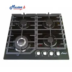 MASTER - Cocina empotrable de 4 hornillas, vidrio templado Marca Mastergas
