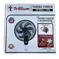 OEM - Ventilador de Pared Silencioso Trillium 18 cm 6 Aspas 3 Velocidades 120W 220V TX-F308
