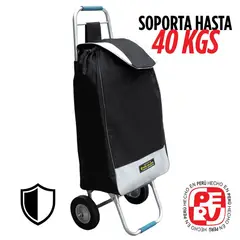 IMSARACKS - Carrito Coche de Mercado de Metal Peruano con Bolso