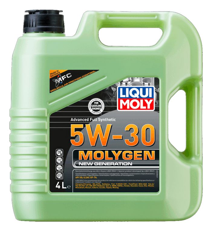Aceite de Motor Molygen Antifricción Alto Rendimiento 5W-30 4LT