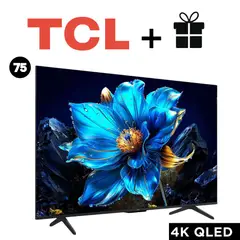 TCL - TELEVISOR 75" QLED 4K UHD SMART TV MOD 75T6C + REGALO ANTENA DIGITAL