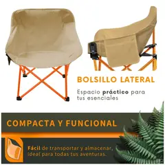 INSPIRA MARKET - Silla Plegable Para Camping Playa Terraza