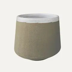 LAR DANIELSEN - Macetero pequeño beige - 9.75 cm alto