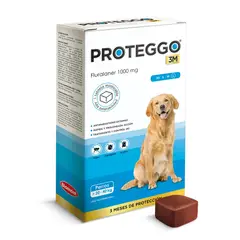 PROTEGGO - 3m 1000mg - L, Perros De 20 A 40kg (celeste)