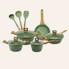 FINEZZA - Juego de ollas ultragranito de 12 pzs. (FZ-X1733CV)