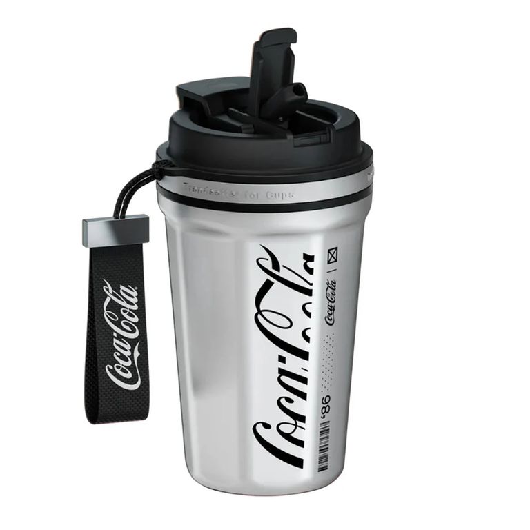 Termo GERM Rombo Coca Cola Plata 550ml Acero Inoxidable