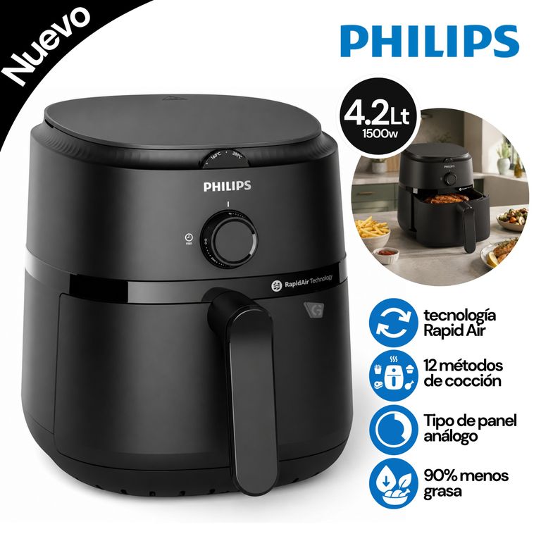 Freidora de Aire Manual Philips NA120-00 4.2 Litros