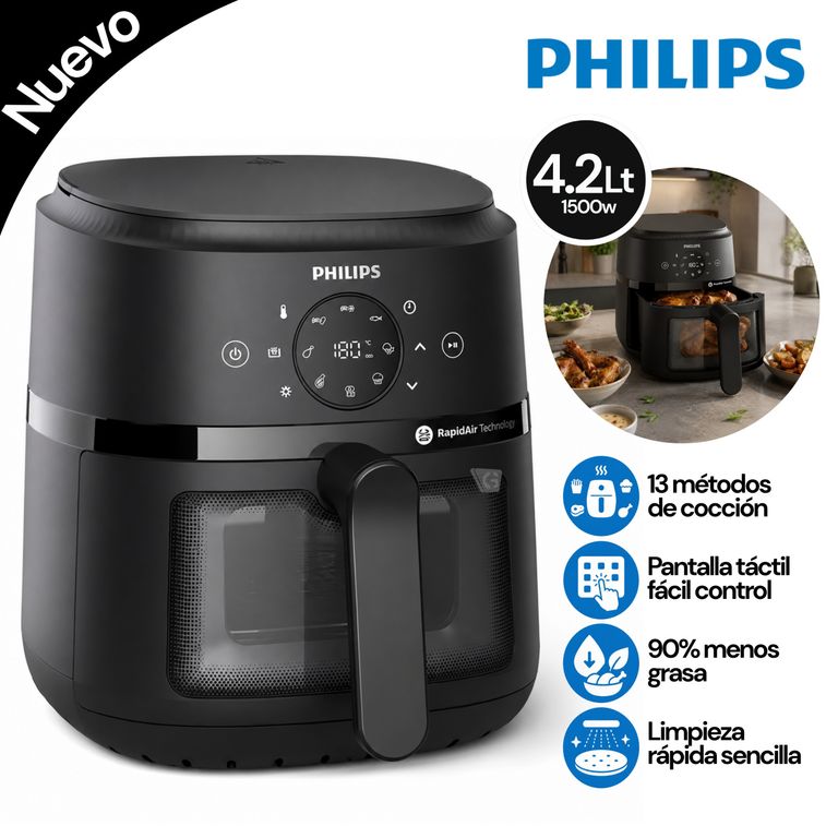 Freidora de Aire Digital Philips NA220-00 4.2 Litros