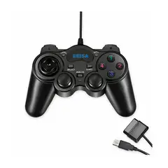 SEISA - Mando Joystick SEISA Analógico USB Compatible PC PS3 PS2 Android