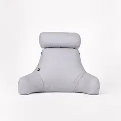 GENERICO - Cojín Anatomico Extra Grande Premium Gris Plata Con Funda