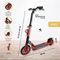 GENERICO - Scooter Plegable para Niños «BIG WHEEL» RED