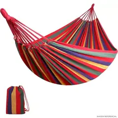GENERICO - Hamaca colgante con funda portátil multicolor