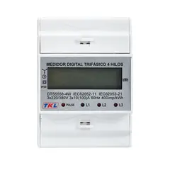 TKL - MEDIDOR DIGITAL  TRIFASICO 4 HILOS TKL PARA RIEL DIN