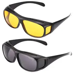 GENERICO - Kit Lentes De Vision Nocturna HD Para Conducir Y Uso Diario 2Pcs