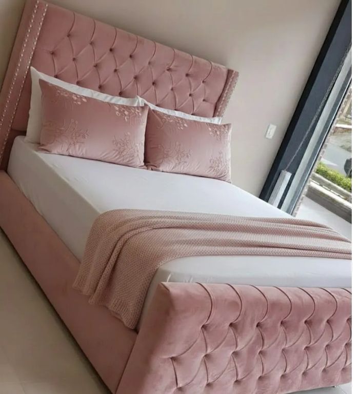 CAMA BOX TARIMA DECO PALO ROSA 2 PLAZAS