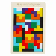 GENERICO - Tetris de Madera Rompecabezas Juego Didáctico Educativo