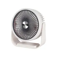 GENERICO - Ventilador portatil para escritorio USB recargable 3 velocidades