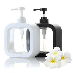 GENERICO - BOTELLA DISPENSADORA ELEGANTE CON BOMBA  PLÁSTICO RESISTENTE REUTILIZABLE