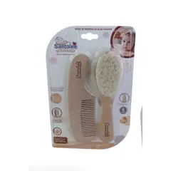 SANTOLEE - CEPILLO Y PEINE DE MADERA DE ALTA CALIDAD