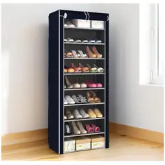 GENERICO - Zapatero Organizador De Zapatos 9 Niveles Multiusos Negro