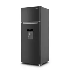 MIRAY - Refrigeradora RM-211HD 211L Top Freezer Black Inox con Sistema Eurofrío y Dispensador de Agua