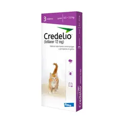 CREDELIO - Antipulgas para Gatos Pequeños (0.5 a 2 kg) - Credelio  12 mg
