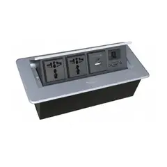 OPALUX - Tomacorriente para mueble 2 tomas HDMI RJ45 USB Opalux