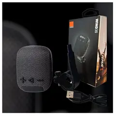 GENERICO - Parlante Bluetooth inalambrico con FM y soporte para Moto y Bicicleta. Altavoz de alta fidelidad + graves potentes BASS