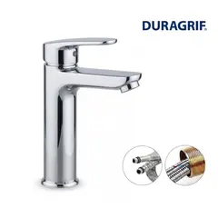 DURAGRIF - LLAVE DE LAVATORIO MEZCLADORA MONOCOMANDO PESADO CROMADO