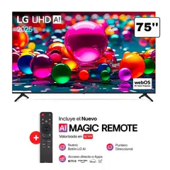 SAMSUNG - Televisor LG 75 UHD 4K Smart TV ThinQ AI 75UA8050PSA 2025