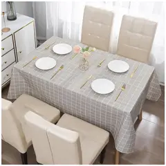 INSPIRA MARKET - Mantel de Mesa a Cuadro Rectangular 150cm x 250cm