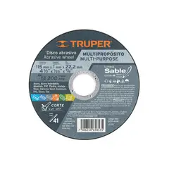 TRUPER - Disco Tipo 41 de 4-12 x 1 mm corte multimaterial Truper - 18651