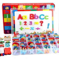 GENERICO - KIT DIDACTICO LETRAS Y NUMEROS IMANTADAS