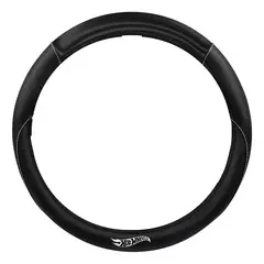 HOT WHEELS - Forro Cubre Volante Premiun Negro Costuras Blancas