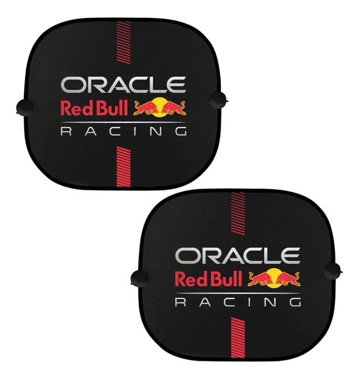 Parasol Deportivo Racing Lateral De Auto Universal Color Negro